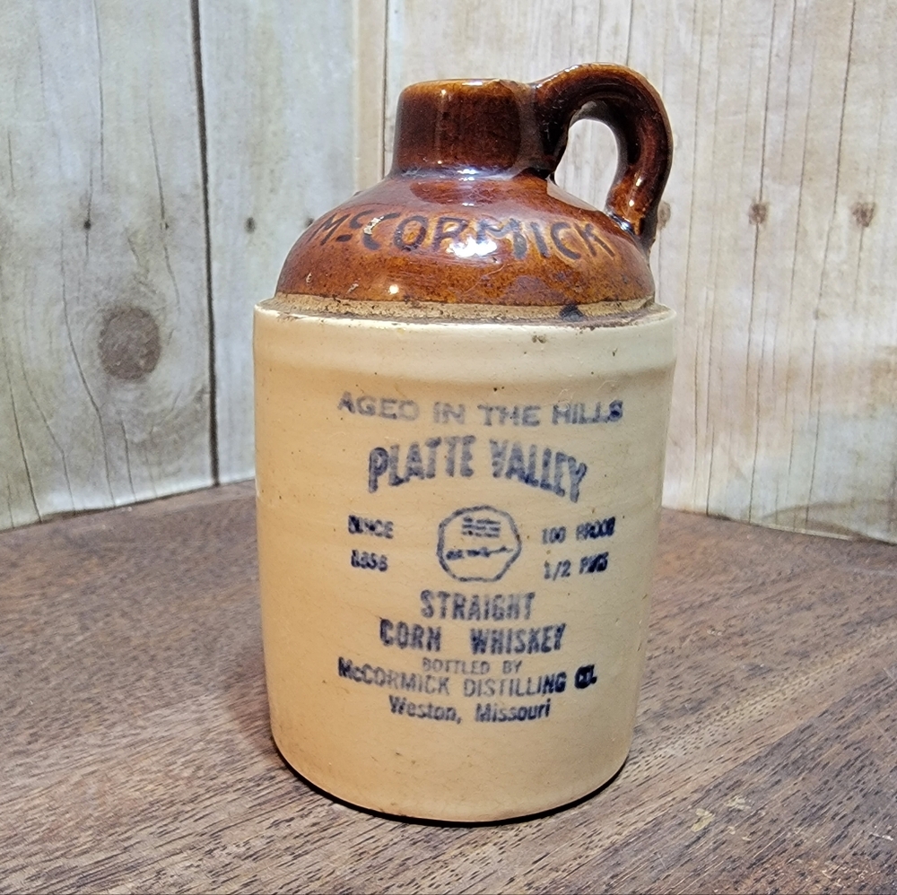 Vintage Mini McCormick whiskey crock